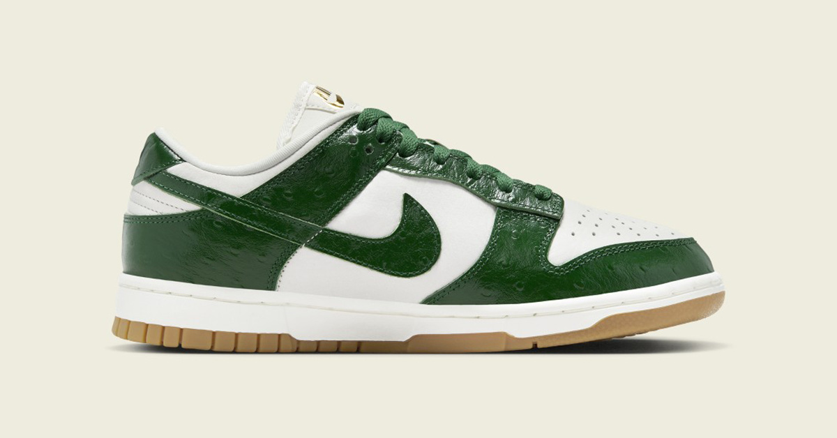 Für Februar 2024 ist ein Nike Dunk Low LX WMNS „Green Ostrich“ geplant